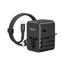McDodo 100W 3C+1A Universal Travel Adapter((UK/US/EU)+60W Type-C to Type-C cable 1.2m