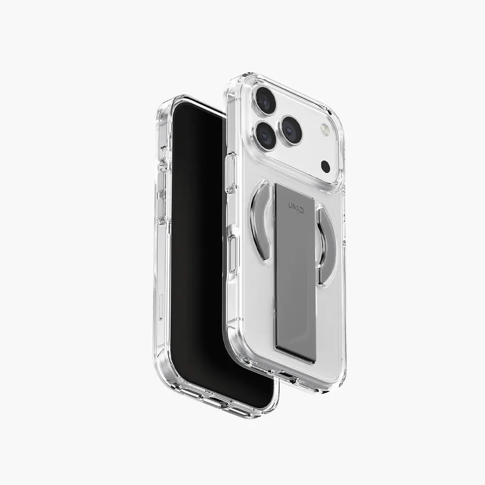 UNIQ iPhone 17 Pro Max Heldro Air Slim FlexGrip Clear Case with MagSafe