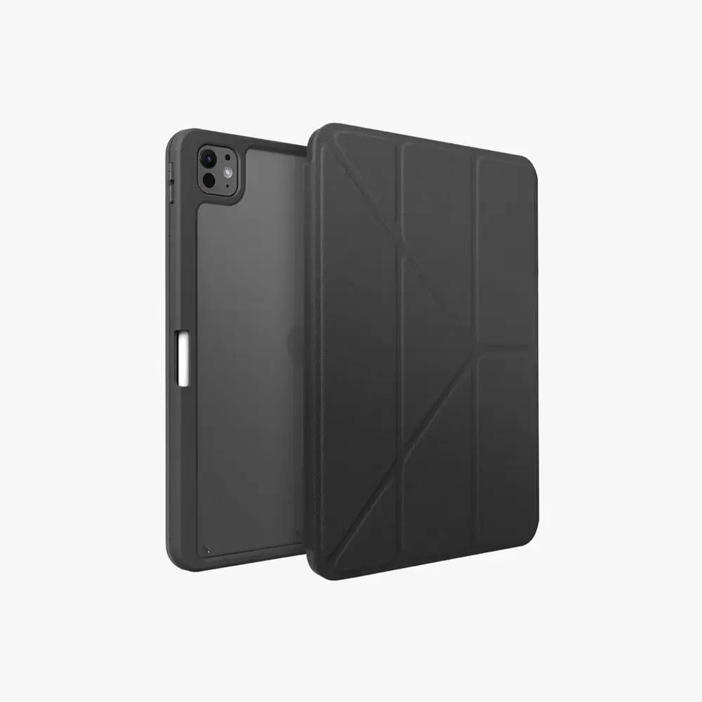 UNIQ iPad Pro 13" (M4) Moven Ultra-Slim and Lightweight A 3-Fold Stand Charcoal Grey Case