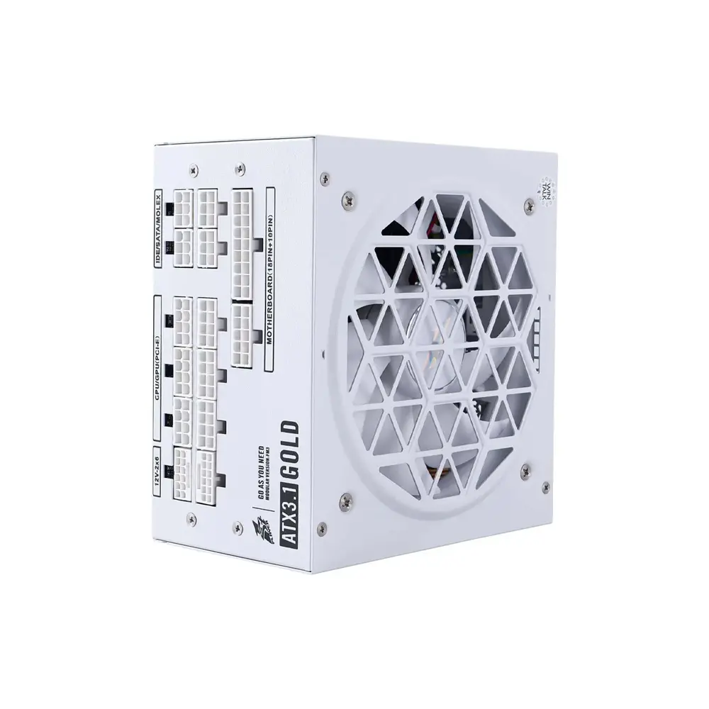 1stPlayer 1000W NGDP Gold 80 Plus White Power Supply (PSU) (UK)