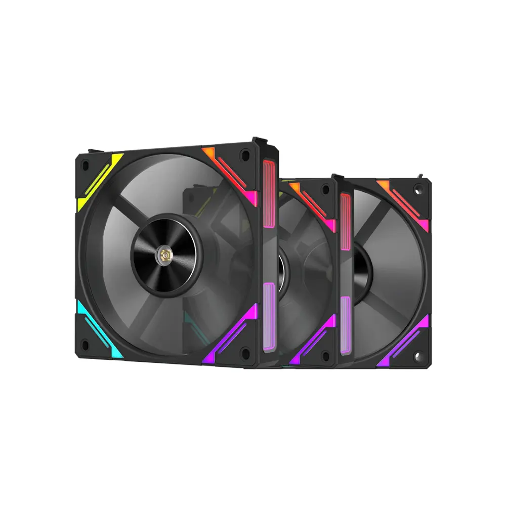 1stPlayer XF7 3 in 1 aRGB Sync Black Case Fan (120x120x25 mm)