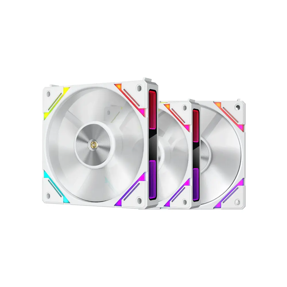 1stPlayer XF7 3 in 1 aRGB Sync White Case Fan (120x120x25 mm)
