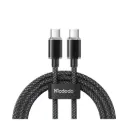 McDodo 100W Type-C to Type-C Transparent 1.2m Black Data Cable