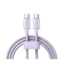 McDodo 100W Type-C to Type-C Transparent 1.2m Purple Data Cable