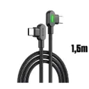 McDodo 90 Degree 60W Type-C to Type-C 1.5m Black Cable