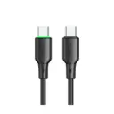 McDodo 65W 1.2m Type-C to Type-C Black Data Cable with LED Light