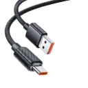 McDodo Type-C 6A Transparent 1.2m Black Data Cable